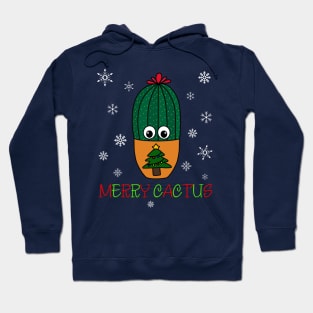 Merry Cactus - Cactus In Christmas Tree Pot Hoodie